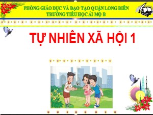 Bài giảng Tự nhiên và xã hội Lớp 1 - Bài 4: Lớp học của em (Tiết 1) - Năm học 2020-2021 - Trường Tiểu học Ái Mộ B