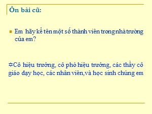 Bài giảng Tự nhiên và xã hội Lớp 2 - Bài 17: Phòng tránh ngã khi ở trường - Chu Thị Thu Huyền