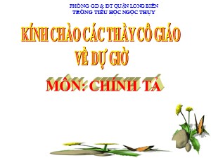 Bài giảng Chính tả Lớp 2 - Tuần 28: Kho báu - Năm học 2019-2020