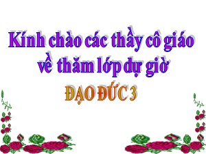 Bài giảng Đạo đức Lớp 3 - Tuần 18: Thực hành kĩ năng cuối học kì I - Năm học 2020-2021 - Trường Tiểu học Ngọc Thụy