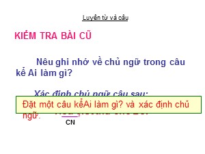 Bài giảng Luyện từ và câu Khối 4 - Tuần 19: Mở rộng vốn từ Tài năng - Năm học 2019-2020