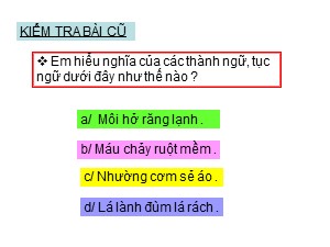 Bài giảng Luyện từ và câu Khối 4 - Tuần 4: Từ ghép và từ láy - Năm học 2020-2021