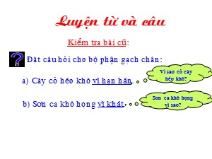 Bài giảng Luyện từ và câu Lớp 2 - Tuần 26: Từ ngữ về sông biển. Dấu phẩy - Năm học 2019-2020