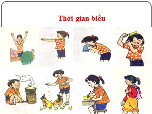 Bài giảng môn Tập đọc Lớp 2 - Tuần 16: Thời gian biểu