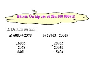 Bài giảng môn Toán Lớp 4 - Tuần 1: Biểu thức có chứa một chữ