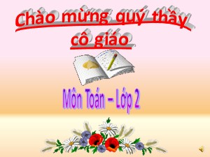 Bài giảng Toán Lớp 2 - Tuần 22: Một phần hai - Năm học 2011-2012