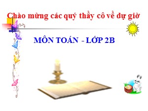 Bài giảng Toán Lớp 2 - Tuần 5: Bài tập về nhiều hơn, ít hơn