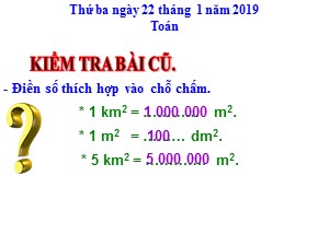 Bài giảng Toán Lớp 4 - Tuần 19: Luyện tập trang 100 - Năm học 2018-2019