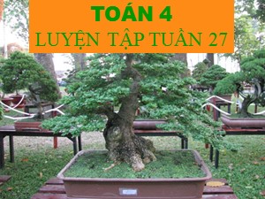 Bài giảng Toán Lớp 4 - Tuần 27: Luyện tập trang 143 - Năm học 2018-2019