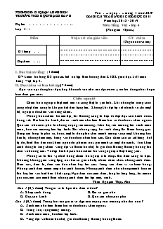 Đề kiểm tra giữa học kì II Tiếng việt Lớp 4 - Năm học 2018-2019 - Trường Tiểu học Thạch Bàn B