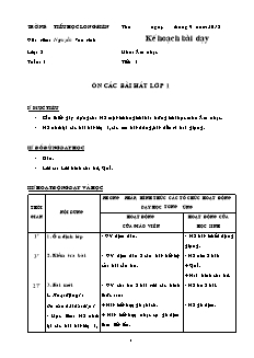 Giáo án Âm nhạc Lớp 2 - Chương trình cả năm - Năm học 2018-2019 - Nguyễn Vân Anh