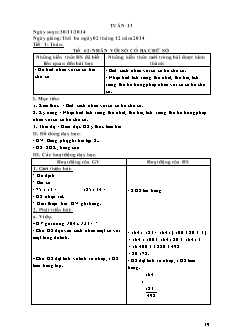 Giáo án Các môn Lớp 4 - Tuần 13 - Năm học 2014-2015