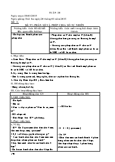 Giáo án Các môn Lớp 4 - Tuần 20 - Năm học 2014-2015