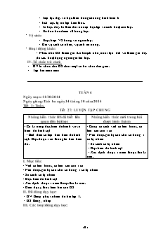 Giáo án Các môn Lớp 4 - Tuần 6 - Năm học 2014-2015