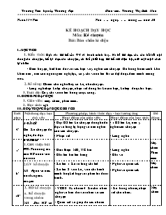 Giáo án Kể chuyện Lớp 4 - Tuần 11: Bàn chân kì diệu - Năm học 2020-2021 - Trương Thị Bích Hảo