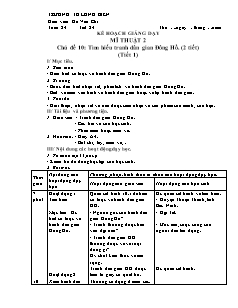 Giáo án Mĩ thuật Lớp 2 - Chủ đề 10: Tìm hiểu tranh dân gian Đông Hồ - Năm học 2017-2018 - Đỗ Văn Chi