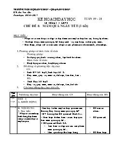 Giáo án Mĩ thuật Lớp 2 - Chủ đề 8: Mâm quả ngày tết - Năm học 2017-2018 - Đỗ Văn Chi