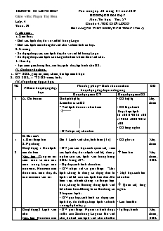 Giáo án Tin học Lớp 4 - Tuần 29: Lệnh viết chữ, tính toán - Năm học 2018-2019 - Phạm Thị Hoa