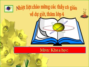 Bài giảng Khoa học Lớp 4 - Bài 22: Mây được hình thành như thế nào. Mưa từ đâu ra - Trường Tiểu học Thanh Am