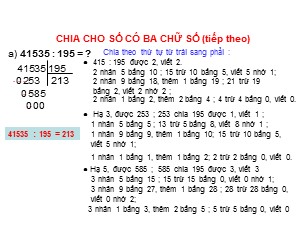 Bài giảng Toán Lớp 4 - Tiết 80: Chia cho số có ba chữ số (Tiếp theo) - Năm học 2017-2018 - Trường Tiểu học Thanh Am