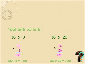 Bài giảng Toán Lớp 4 - Tuần 12: Nhân với số có hai chữ số - Trường Tiểu học Thanh Am