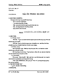 Giáo án Công nghệ Lớp 6 - Bài 15+16 - Lê Thị Kim Nga