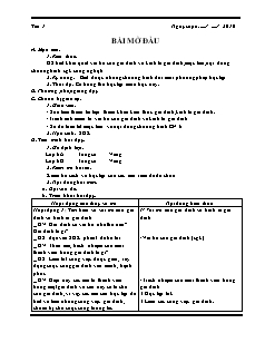 Giáo án Công nghệ Lớp 6 - Tiết 1-17 (Bản hay)