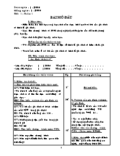 Giáo án Công nghệ Lớp 6 - Tiết 1-51