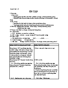 Giáo án Công nghệ Lớp 6 - Tiết 12: Ôn tập (Bản hay)