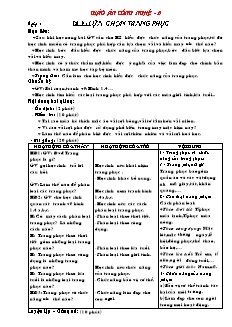 Giáo án Công nghệ Lớp 6 - Tiết 4-9