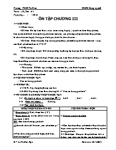 Giáo án Công nghệ Lớp 6 - Tiết 61: Ôn tập chương 3 - Lê Thị Kim Nga