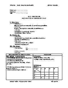 Giáo án Công nghệ Lớp 8 - Phần 1: Vẽ kĩ thuật - Bài 7: Thực hành đọc bản vẽ các khối tròn xoay - Vũ Quang Vinh