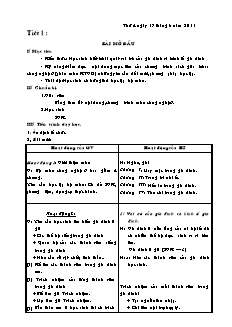 Giáo án Công nghệ Khối 6 - Chương trình cả năm (Chuẩn kĩ năng)