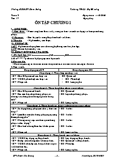 Giáo án Công nghệ Khối 6 - Tiết 17+18 - Trường THCS Đạ M'rông