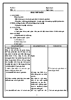 Giáo án Công nghệ Lớp 6 - Bài 1-18