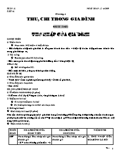 Giáo án Công nghệ Lớp 6 - Bài 25+26