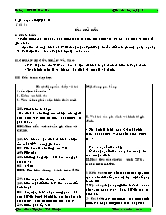 Giáo án Công nghệ Lớp 6 - Chương trình cả năm - Nguyễn Đức Thuận