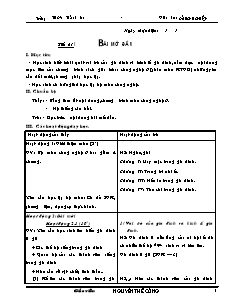 Giáo án Công nghệ Lớp 6 - Chương trình cả năm - Nguyễn Thế Cường