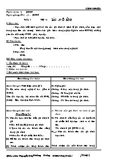 Giáo án Công nghệ Lớp 6 - Chương trình cả năm - Nguyễn Thị Thưởng