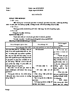 Giáo án Công nghệ Lớp 6 - Chương trình học kì 1 (Bản đẹp)