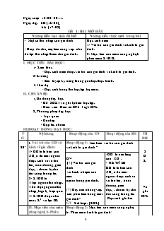 Giáo án Công nghệ Lớp 6 - Tiết 1-44