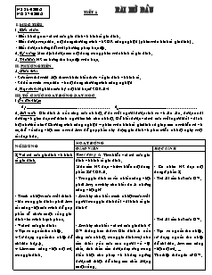 Giáo án Công nghệ Lớp 6 - Tiết 1: Bài mở đầu (Chuẩn kĩ năng)