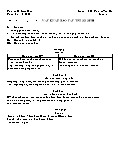 Giáo án Công nghệ Lớp 6 - Tiết 12: Thực hành may khâu tay trẻ sơ sinh (Tiếp theo) - Nguyễn Thị Kim Thoa