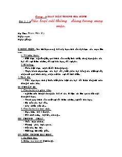 Giáo án Công nghệ Lớp 6 - Tiết 2+3+4: Các loại vải thường dùng trong may mặc