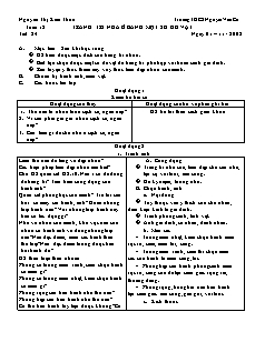 Giáo án Công nghệ Lớp 6 - Tiết 24: Trang trí nhà ở bằng một số đồ vật - Nguyễn Thị Kim Thoa