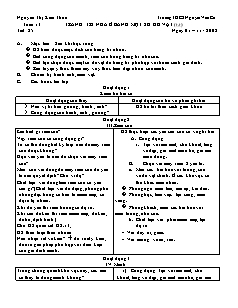 Giáo án Công nghệ Lớp 6 - Tiết 25: Trang trí nhà ở bằng một số đồ vật (Tiếp theo) - Nguyễn Thị Kim Thoa