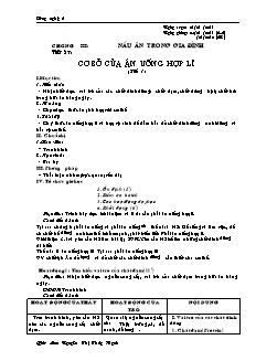 Giáo án Công nghệ Lớp 6 - Tiết 37: Cơ sở của ăn uống hợp lí (Tiết 1) - Nguyễn Thị Thúy Hạnh