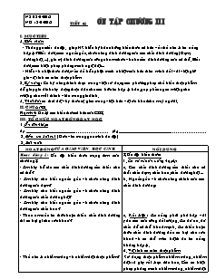 Giáo án Công nghệ Lớp 6 - Tiết 61: Ôn tập chương 3