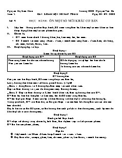 Giáo án Công nghệ Lớp 6 - Tiết 9: Thực hành ôn một số mũi khâu cơ bản - Nguyễn Thị Kim Thoa