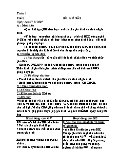 Giáo án Công nghệ Lớp 6 - Tuần 1-9